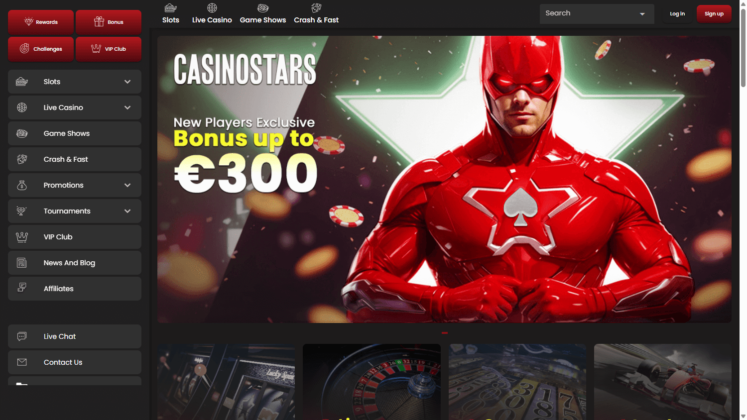 Casinostars Desktop screenshot