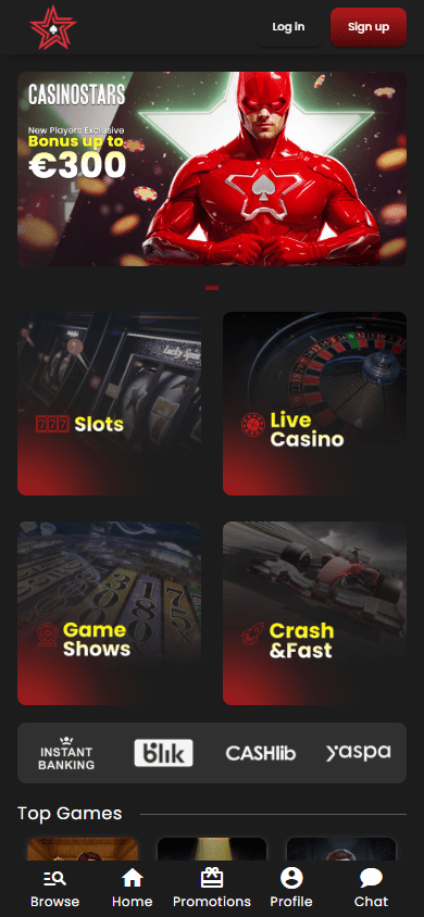 Casinostars Mobile screenshot